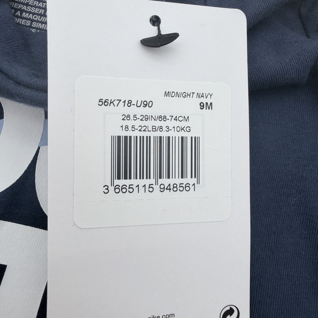 Combinaison Just Do It bleu marine — 9 mois