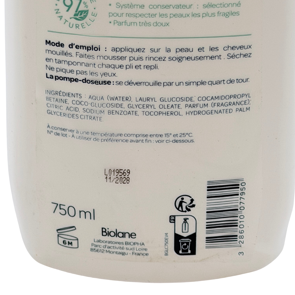 Gel lavant corps & cheveux — 750 ml