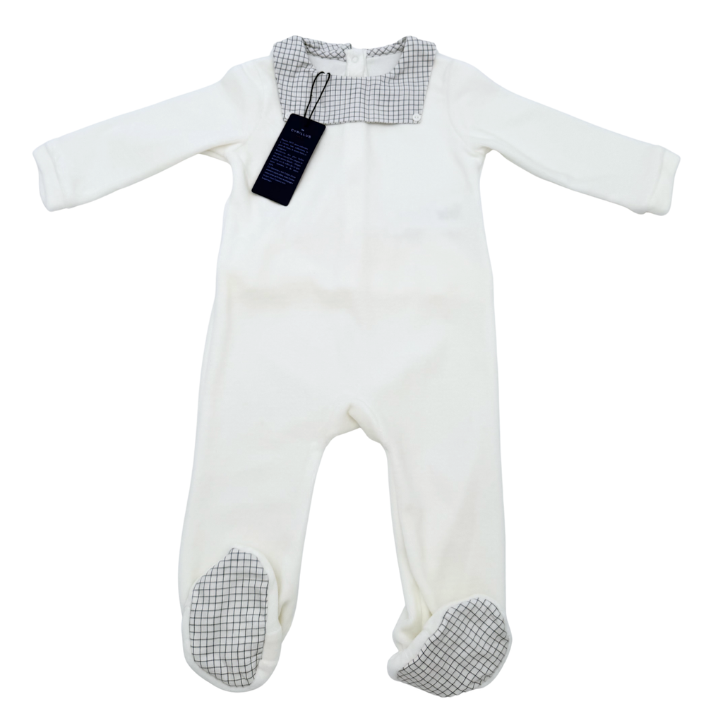 Pyjama velours blanc - 18 mois