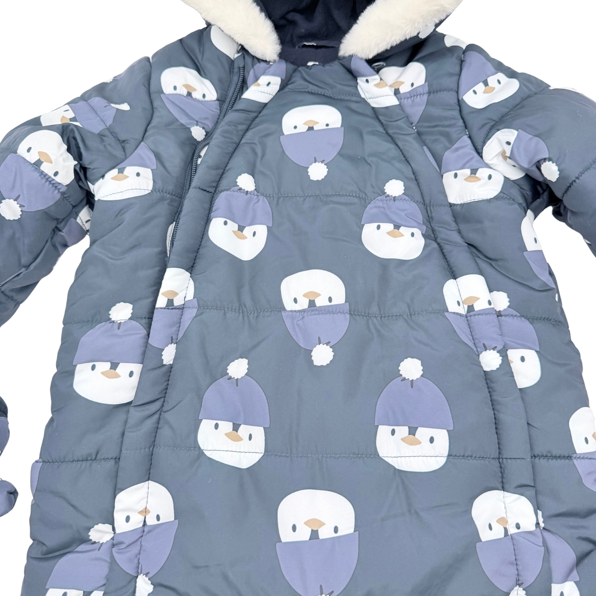 Combinaison pilote bébé bleu marine à motifs oursons - 18 mois