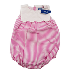 Barboteuse rose et blanche - 12 mois