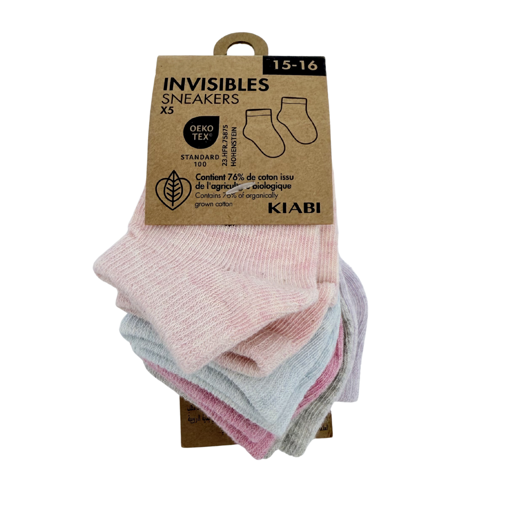 Lot de 5 paires de socquettes - 15-16