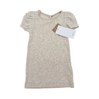 T-shirt beige côtelée — 4 ans