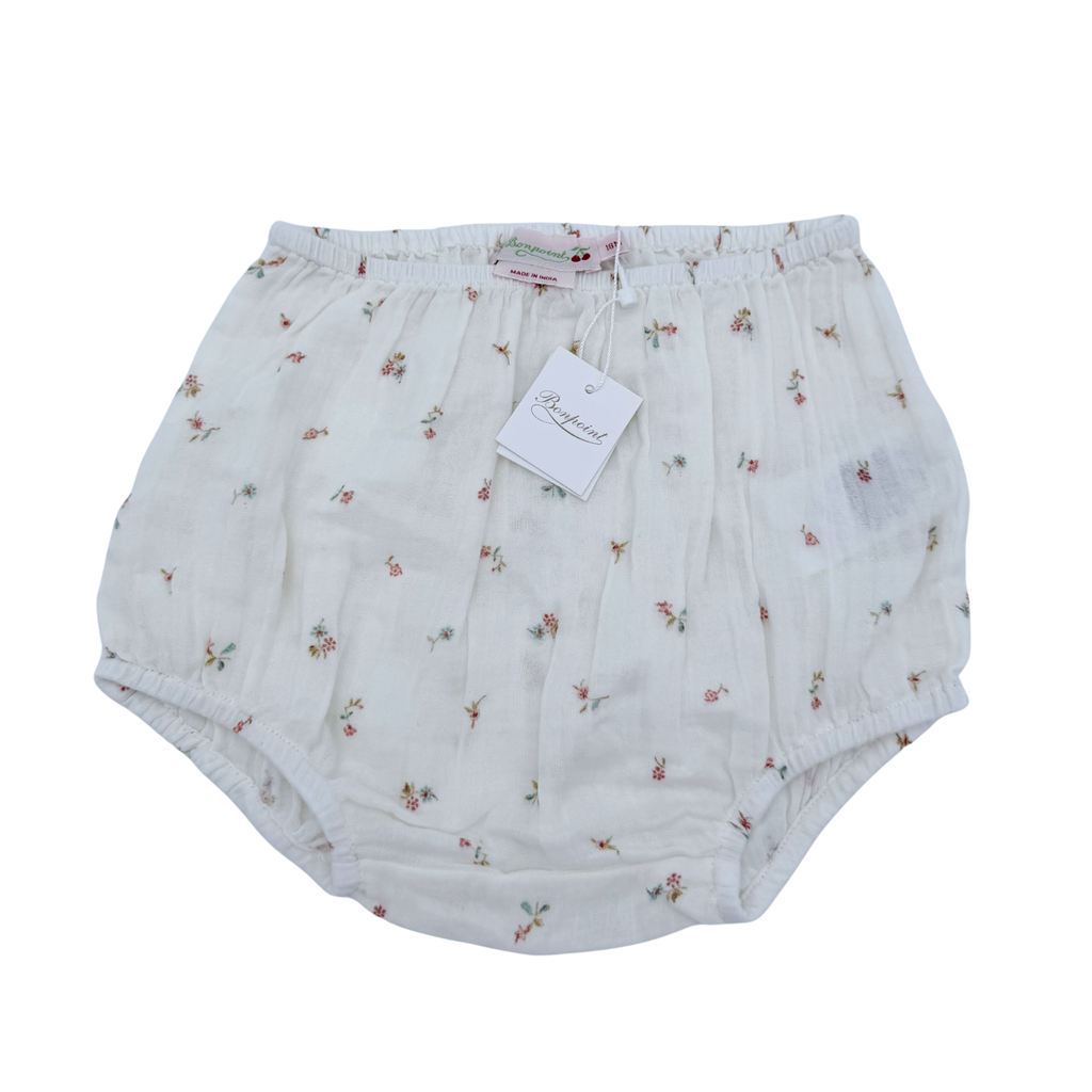Bloomer blanc à fleurs — 18 mois