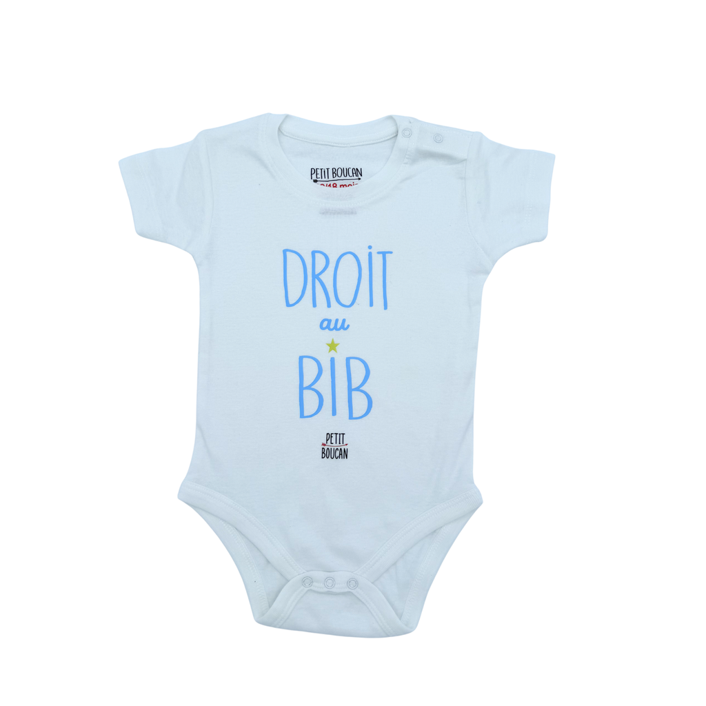 Body manches courtes "Droit au bib" — 12-18 mois