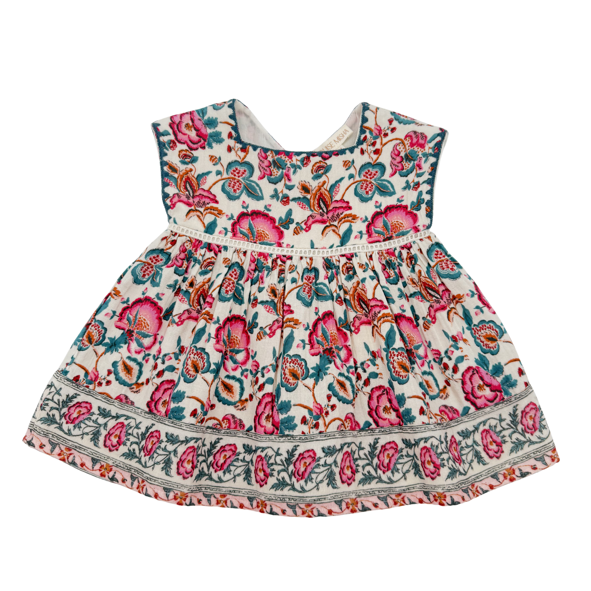 Robe sans manches fleurie — 6 mois