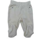 Ensemble bébé pêche et écru motif girafes — 1 mois