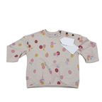 Sweat écru imprimé fruits — 18 mois