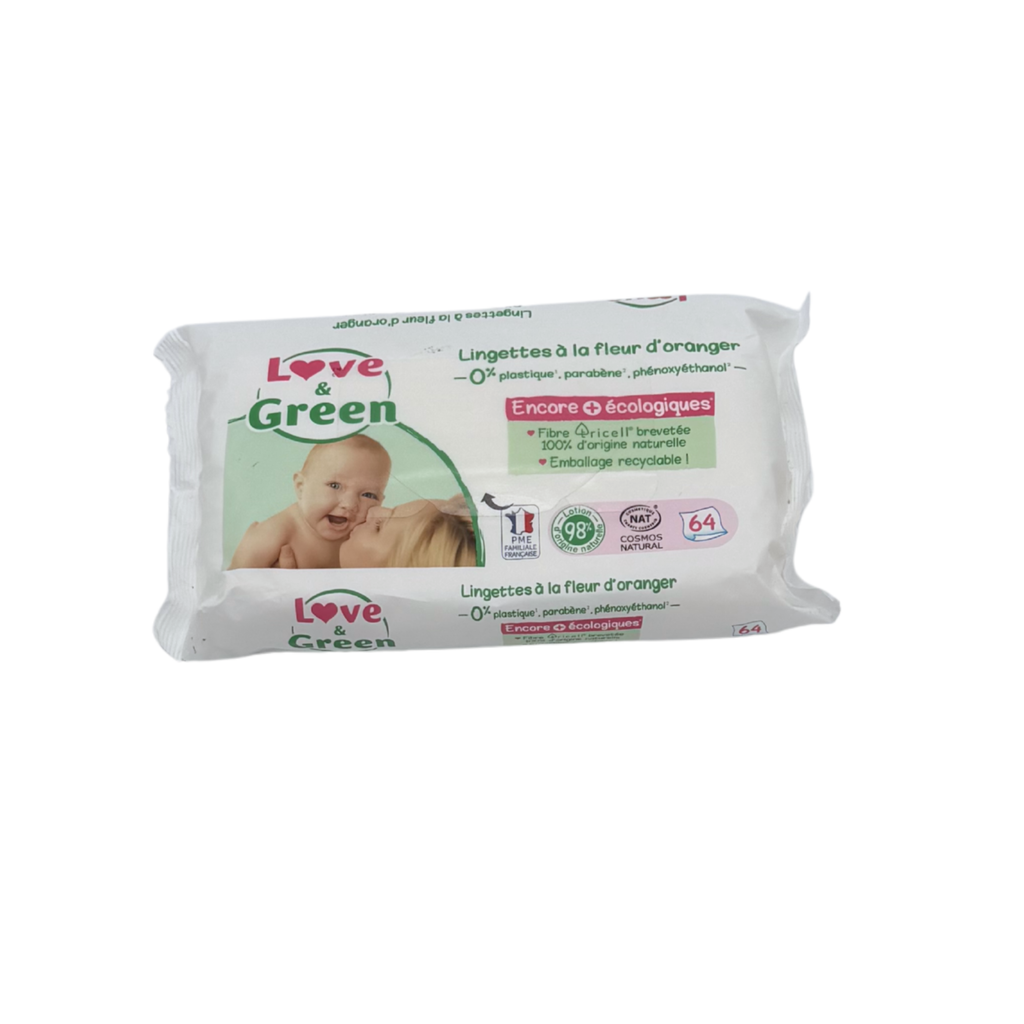 Paquet de 64 lingettes à la fleur d'oranger