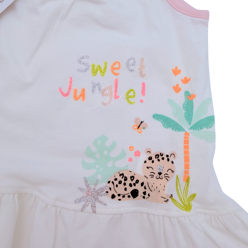 Robe à bretelles “Sweet Jungle” — 12 mois