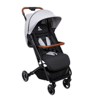 Poussette compacte gris chiné — naissance à 22 kg