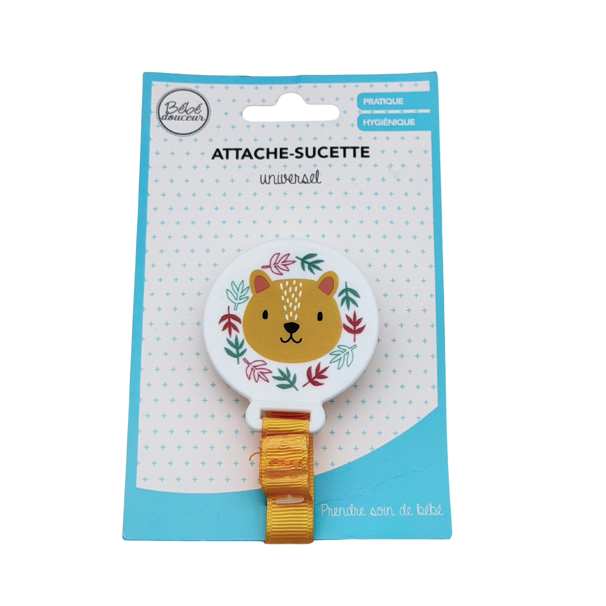Attache-sucette universel motif ours