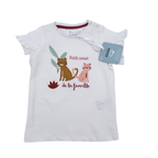 T-shirt blanc “Petit cœur de la famille” — 18 mois