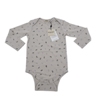 Body manches longues écru imprimé — 2 ans