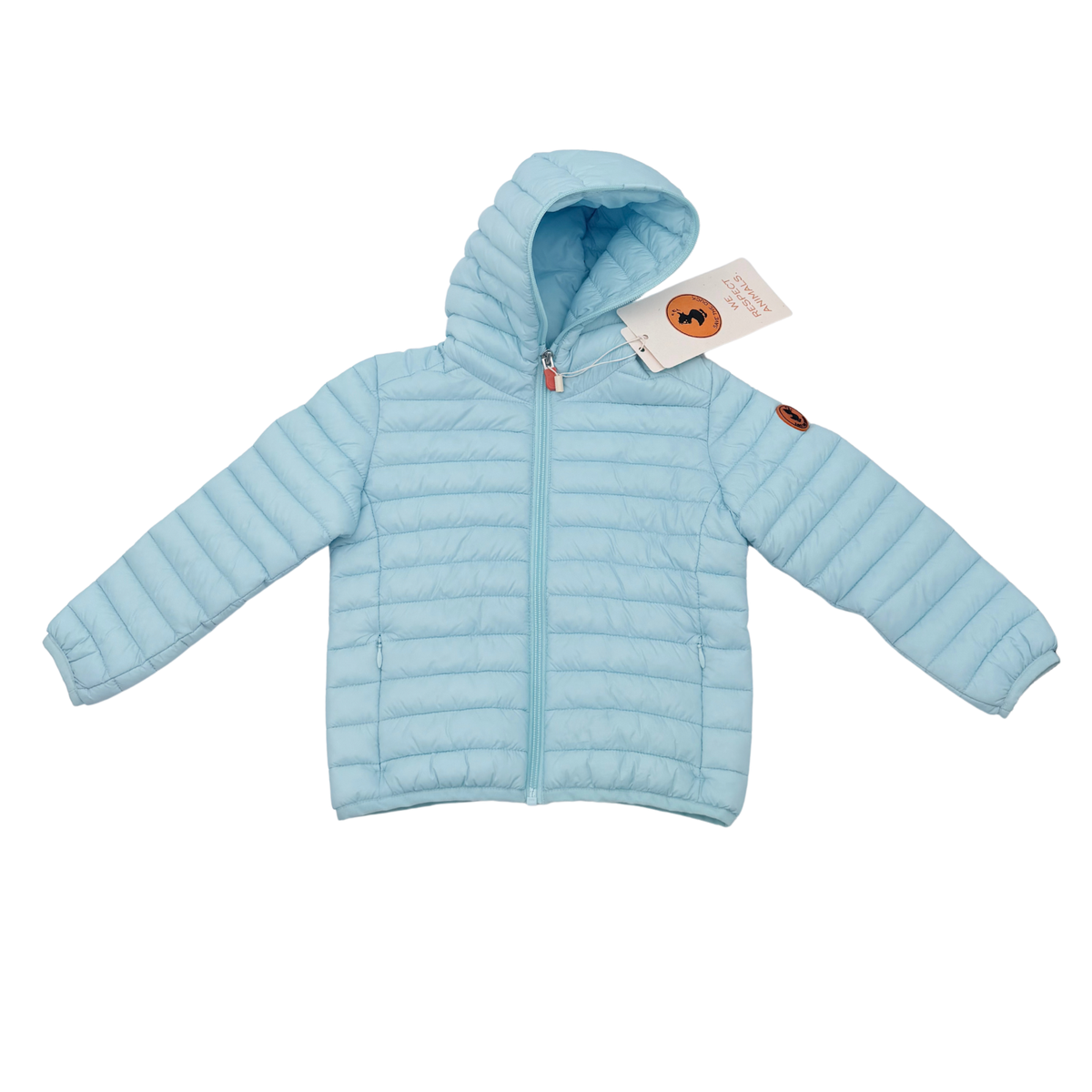 Doudoune légère enfant bleu ciel à capuche - 2 ans