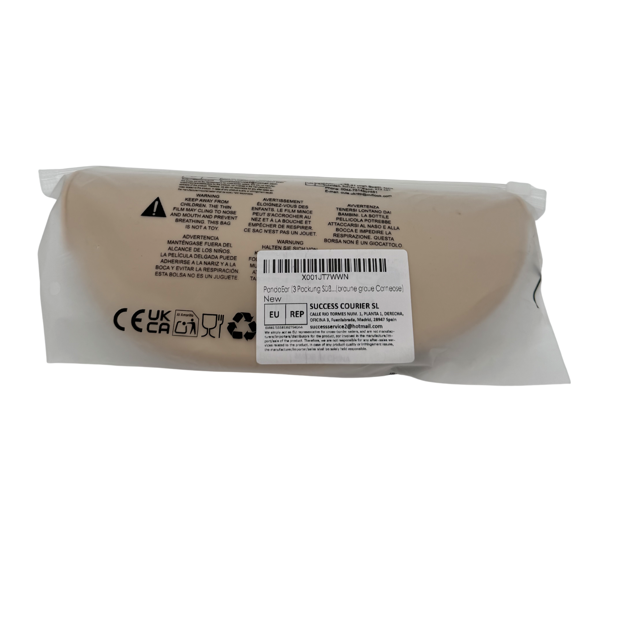 Lot de 3 bavoirs silicone avec récupérateur