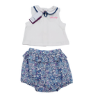Ensemble bloomer liberty bleu — 12 mois