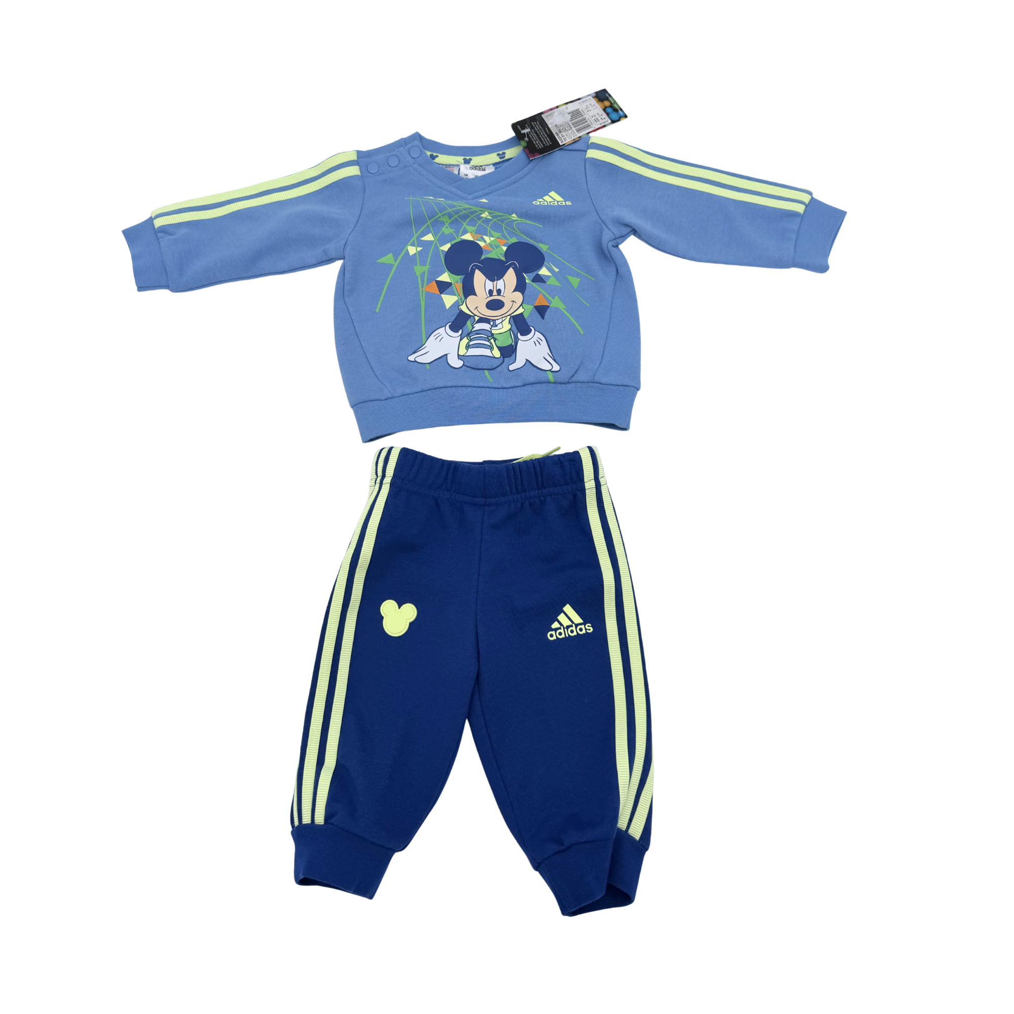Ensemble Mickey bébé bleu — 0-3 mois
