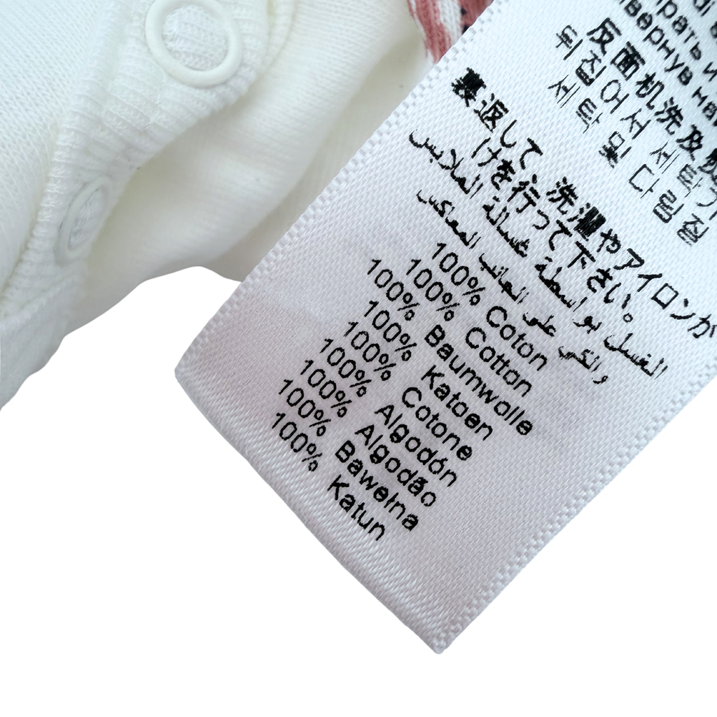 Combishort blanc imprimé crabes — 3 mois