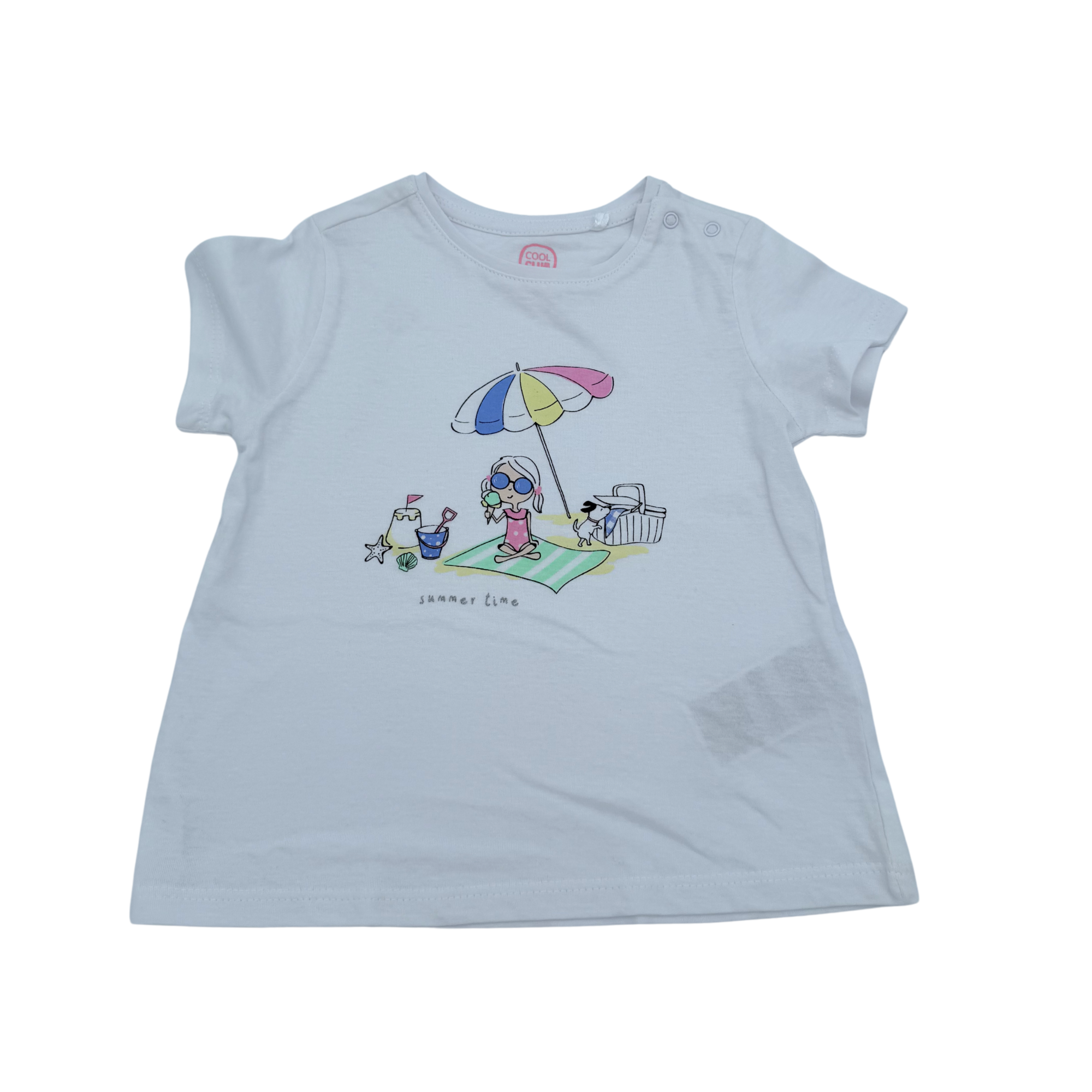 T-shirt bébé blanc été — 36 mois
