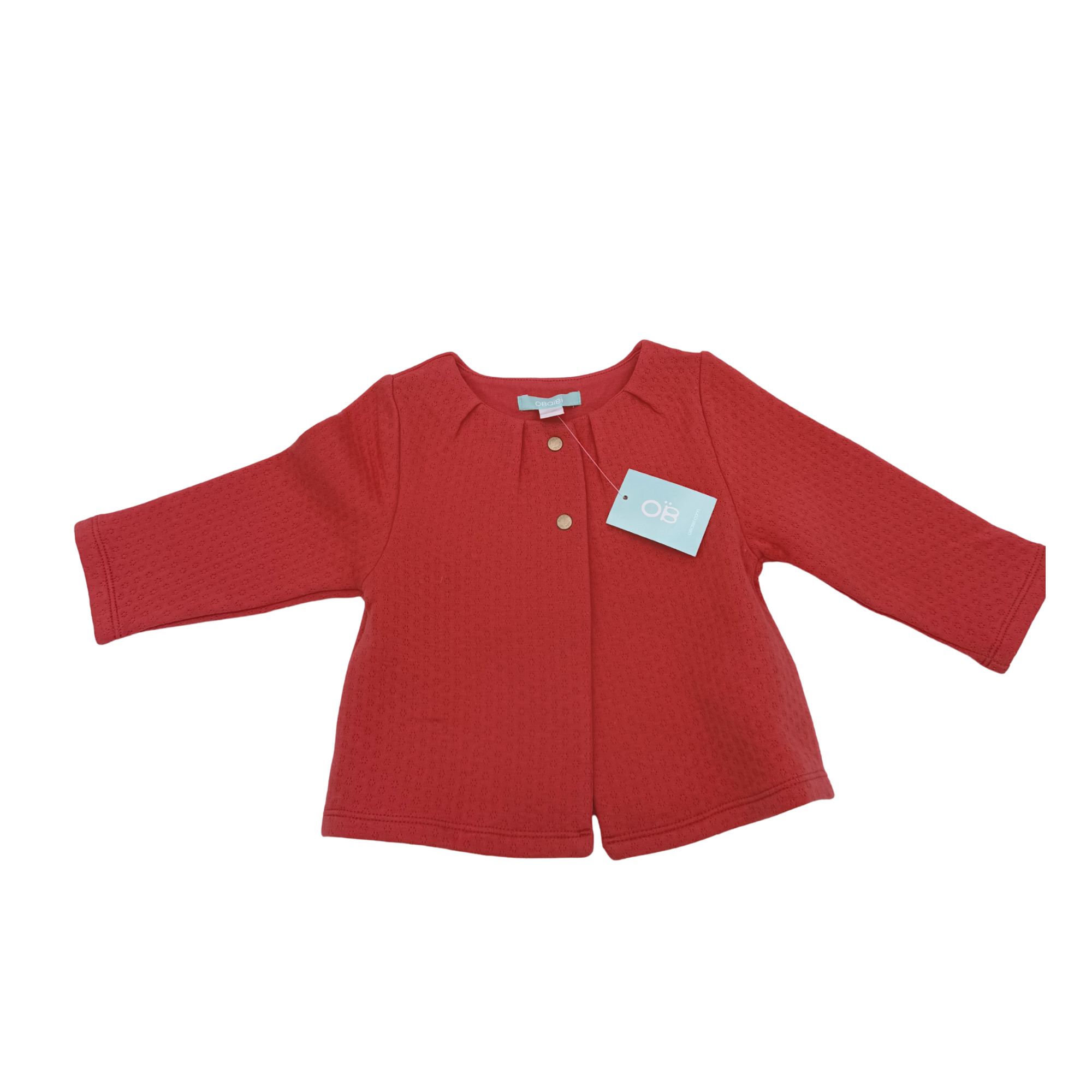Gilet texturé corail — 9 mois
