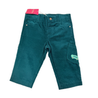 Pantalon vert canard en velours côtelé à poche cargo - 6 mois