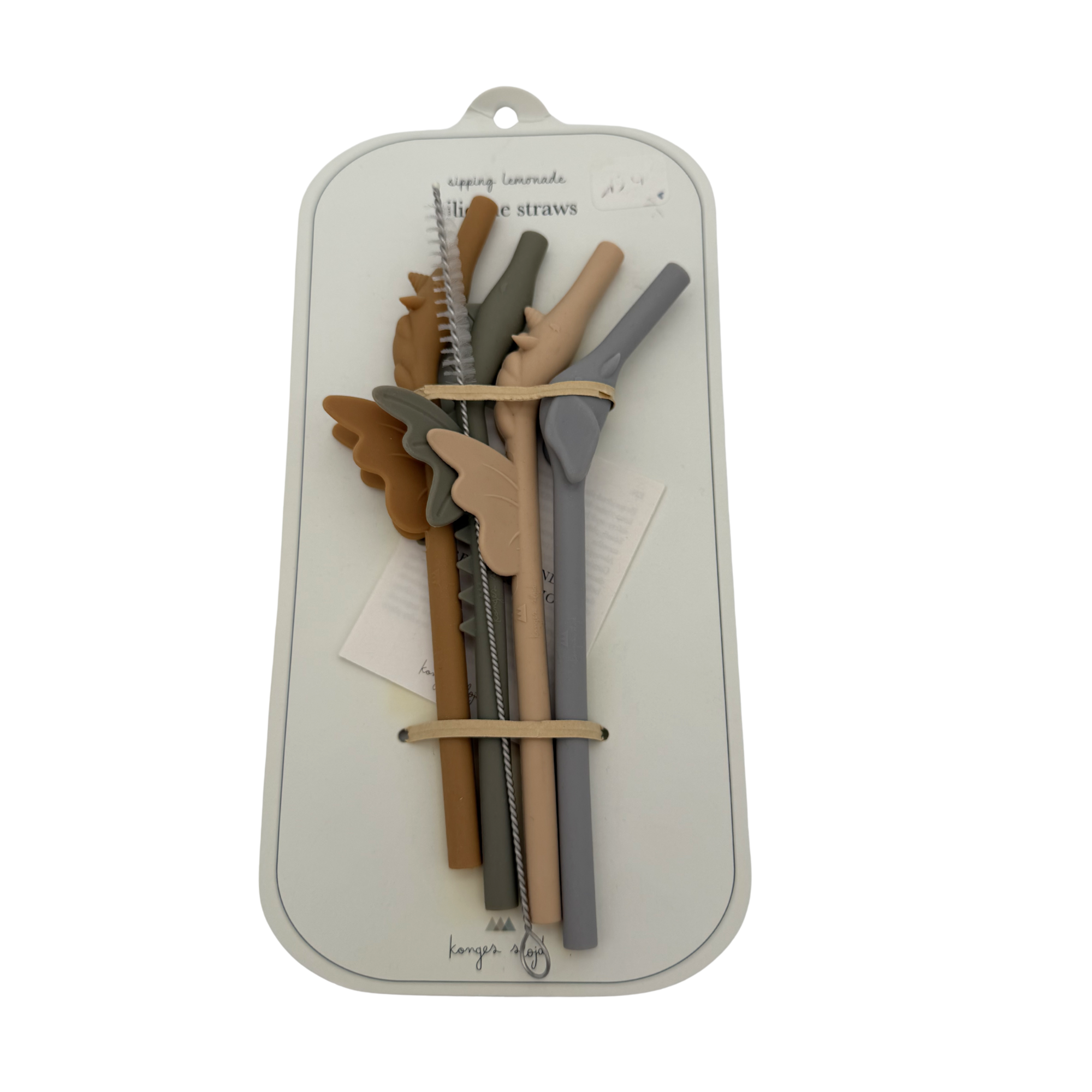 Lot de 4 pailles en silicone licorne