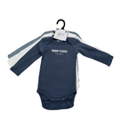 Lot de 3 bodies “Trop chou” — 12 mois