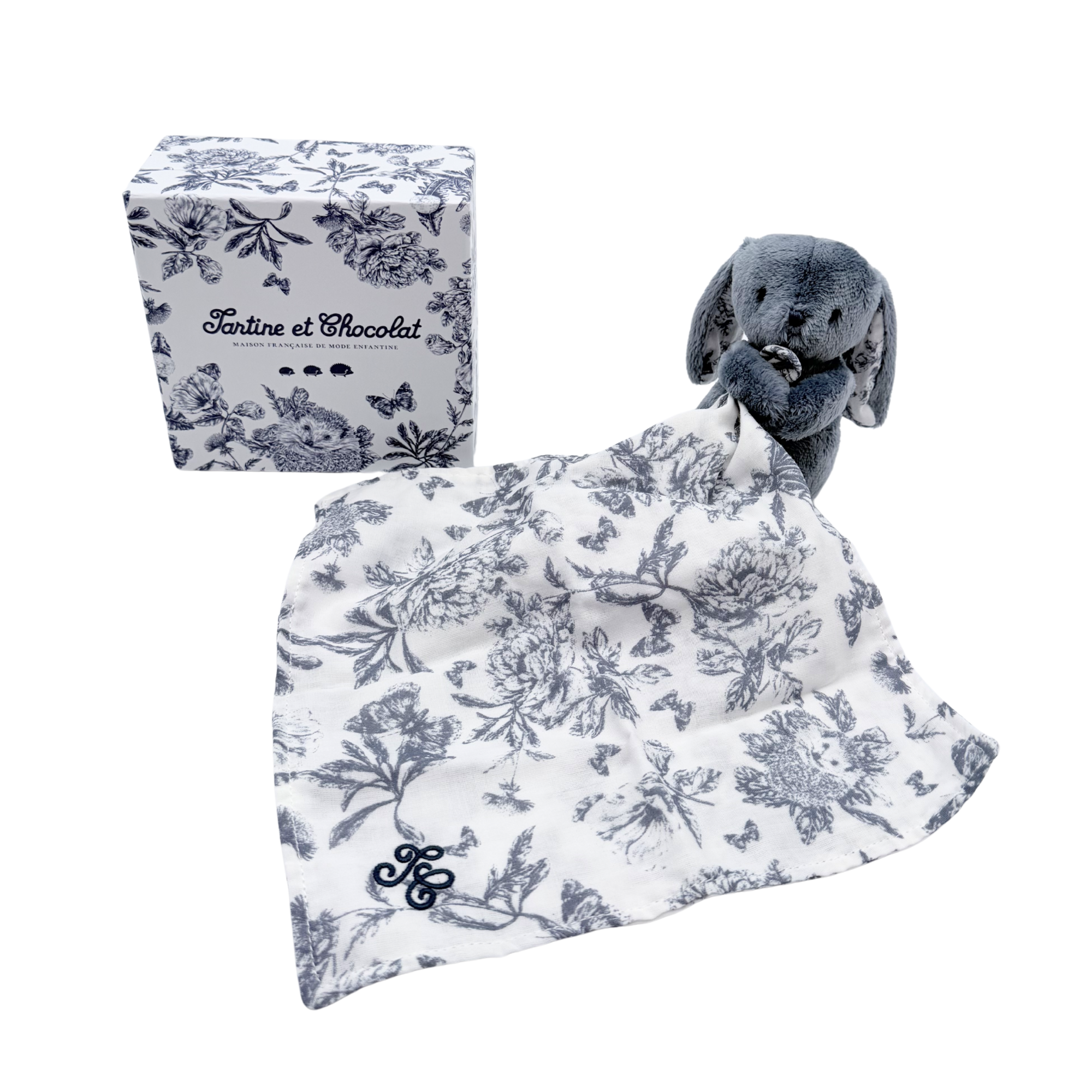 Doudou Augustin le lapin bleu