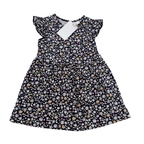 Robe marine fleurs liberty - 6-9 mois