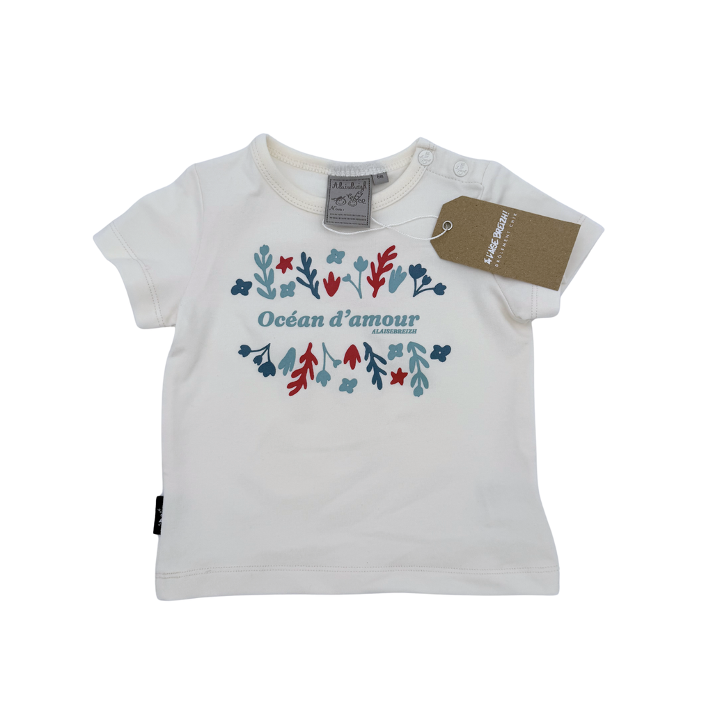 T-shirt “Océan d’amour” — 6 mois