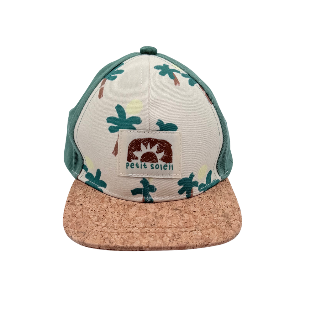 Casquette bébé imprimé tropical et visière effet liège - 3-6 mois