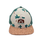 Casquette bébé imprimé tropical et visière effet liège - 3-6 mois