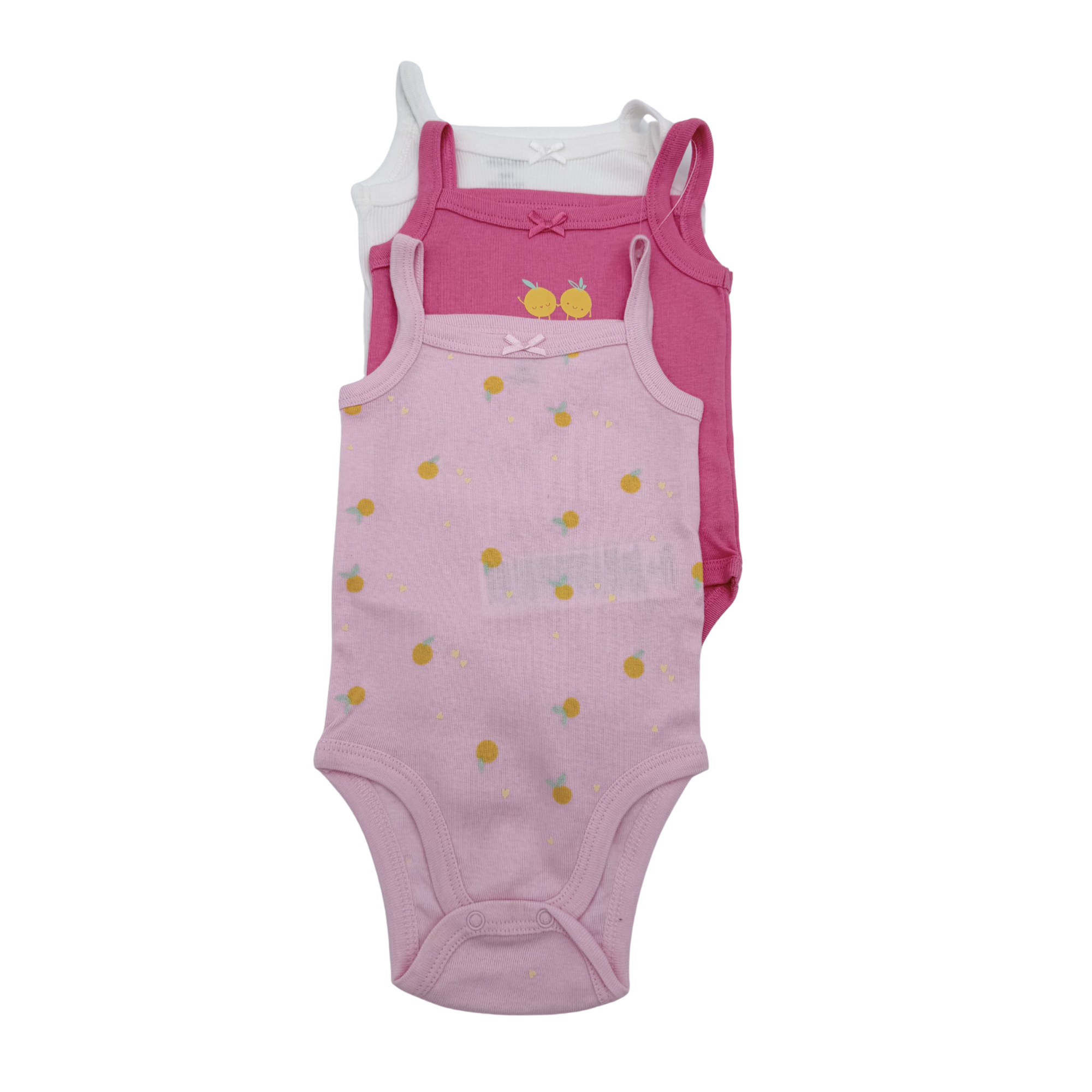 Lot de 3 bodies imprimés fruits - 6 mois