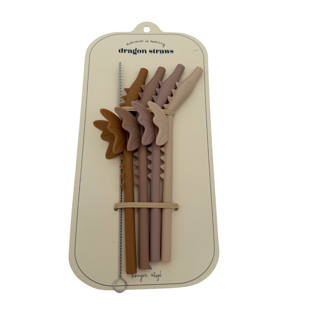 Lot de 4 pailles en silicone licorne