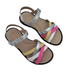 Sandales multicolores croisées — 29