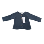 Gilet maille bleu pétrole boutonné — 1 mois