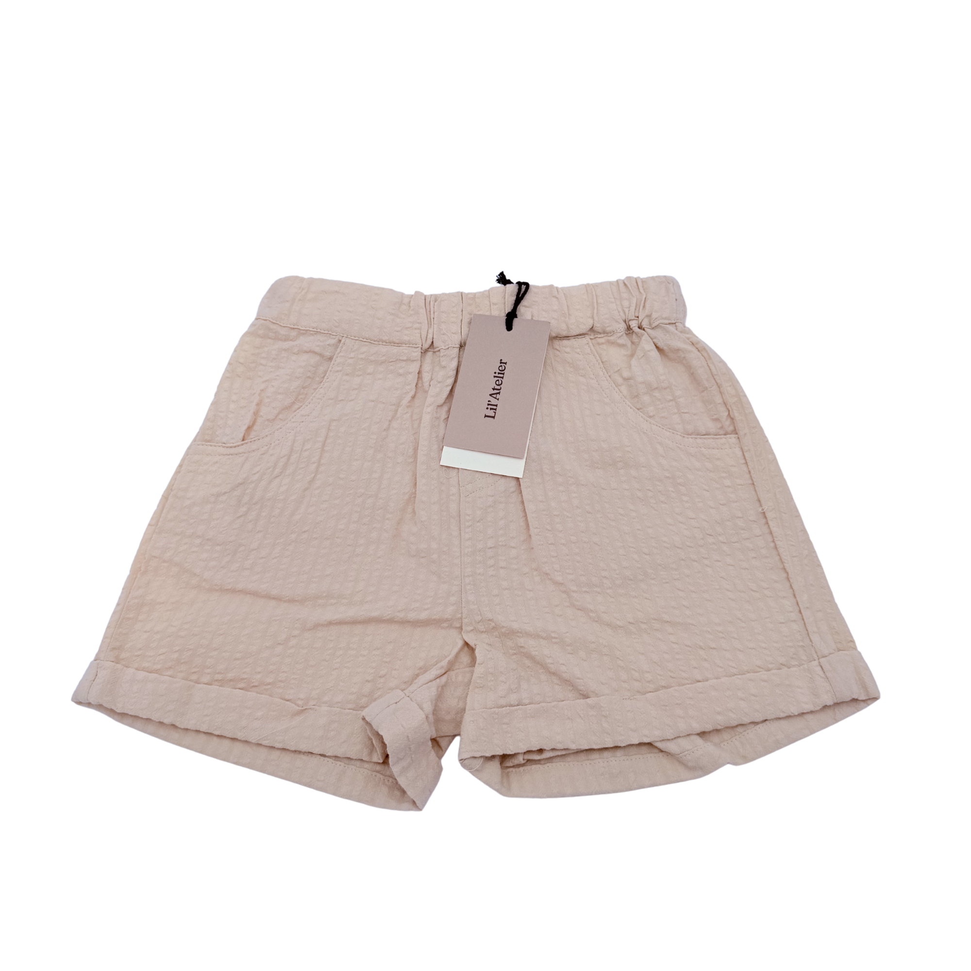 Short texturé beige — 2-3 ans
