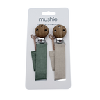 Lot de 2 attaches-sucettes en lin