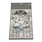 Planche de tatouages éphémères et bijoux