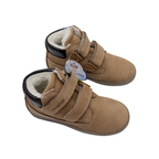 Bottines enfant camel fourrées à scratchs - 29