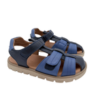 Sandales ouvertes bleu marine et bleu denim — 32
