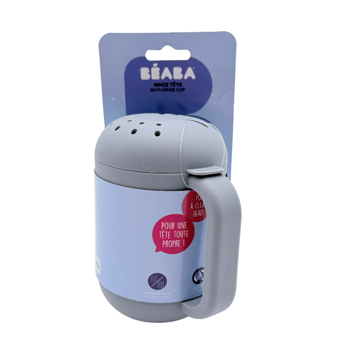 Rince-tête 2 en 1 en silicone pour bébé