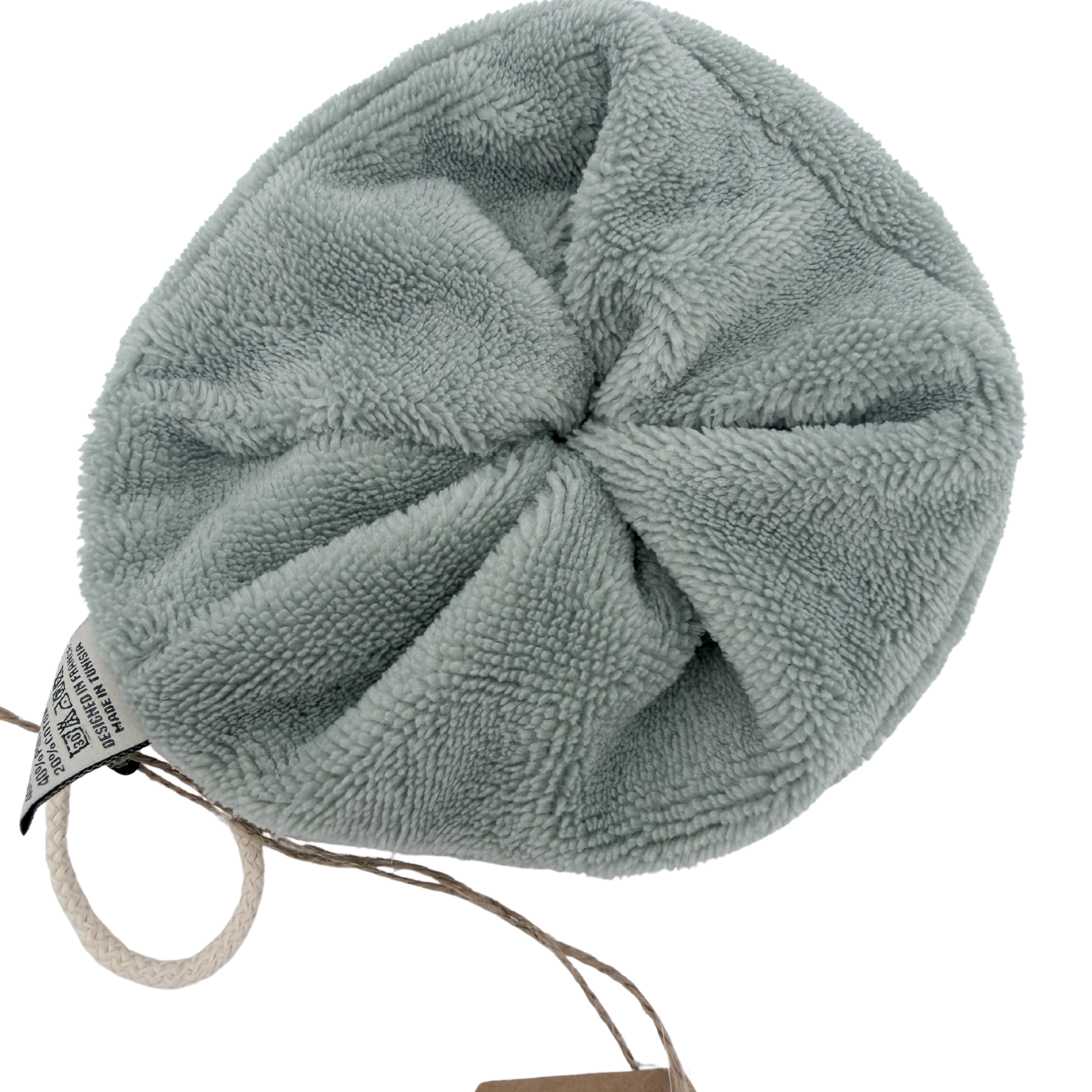 Fleur de douche éponge bambou vert sauge