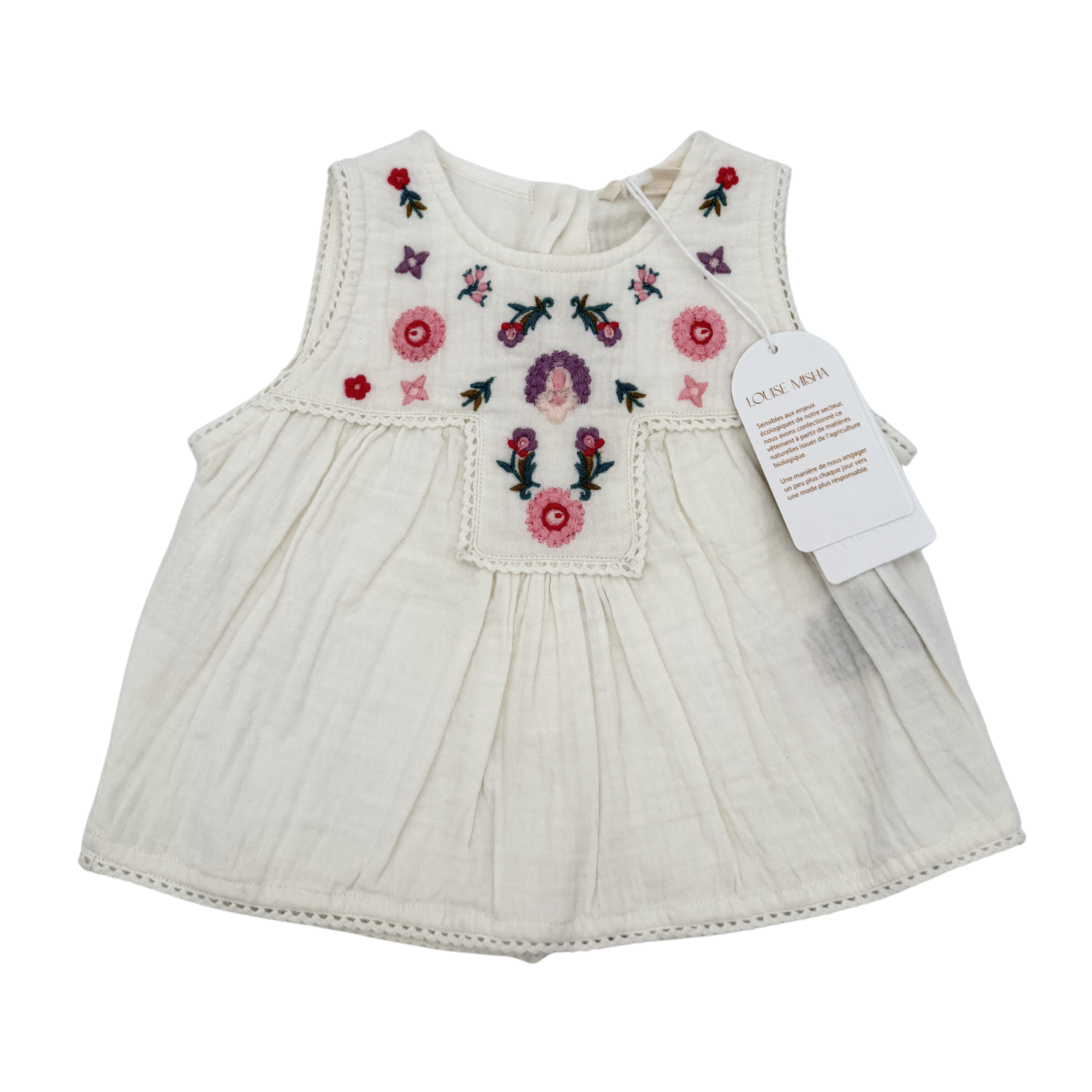 Blouse blanche — 12 mois