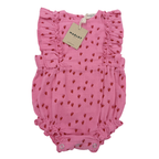 Barboteuse rose — 3 mois