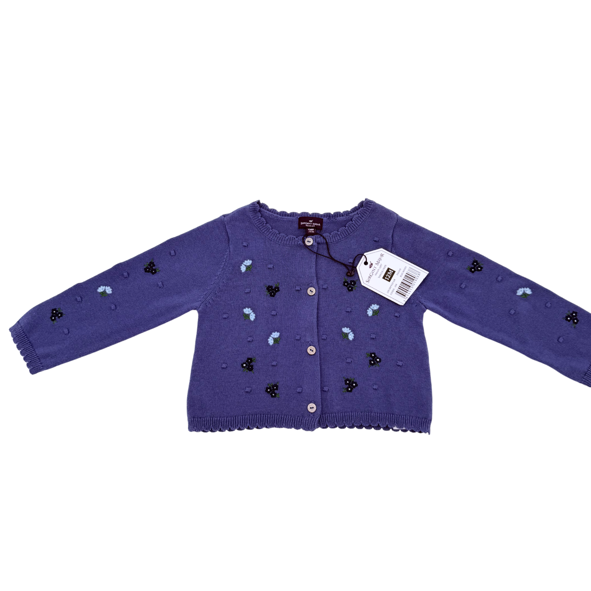 Gilet en maille brodé — 12 mois