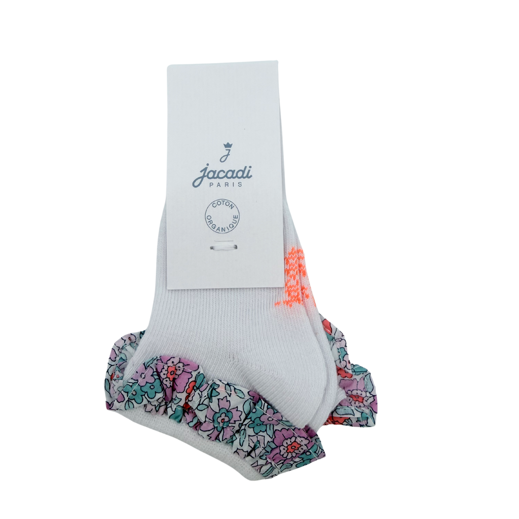 Chaussettes blanches à volants liberty — 15-16