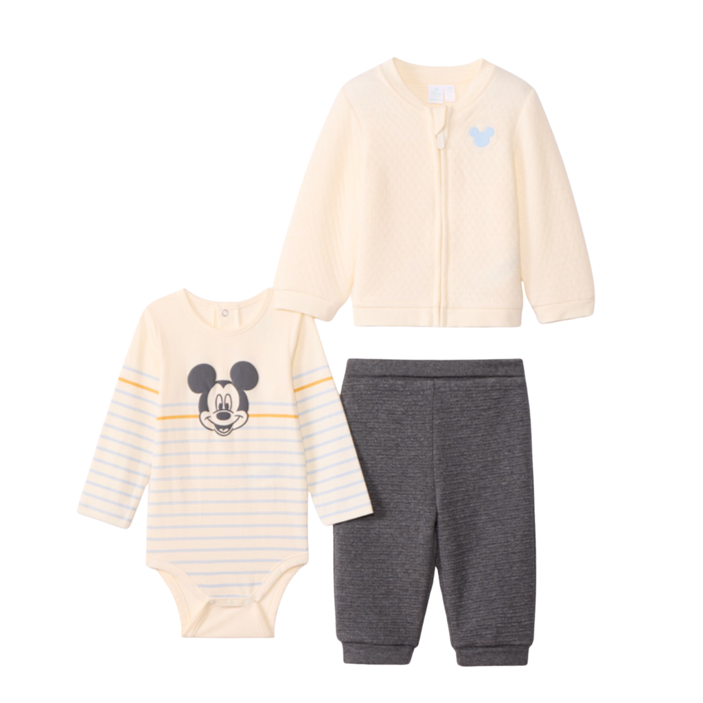 Ensemble bébé 3 pièces Mickey – 1 mois
