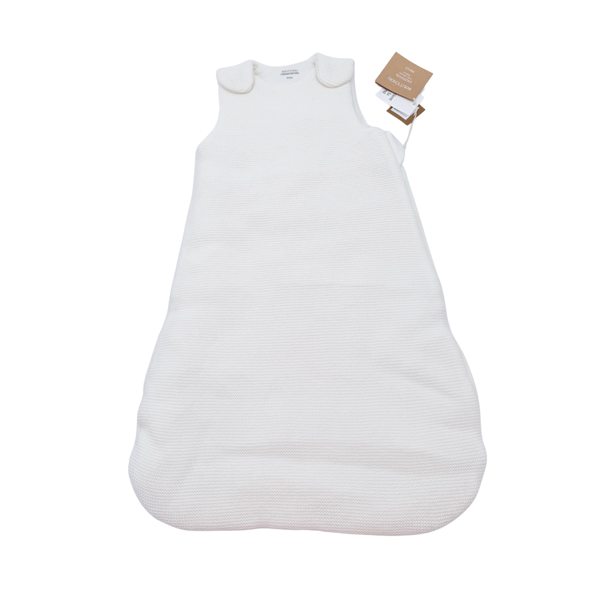 Gigoteuse blanche en maille texturée TOG 3,5 - 0-6 mois